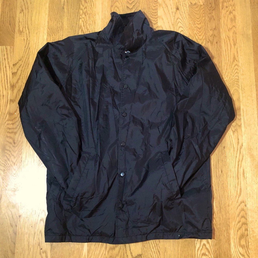 ZINE Button Up Windbreaker With Adjustable Collar